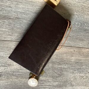 Classic Dark Brown Leather Journal